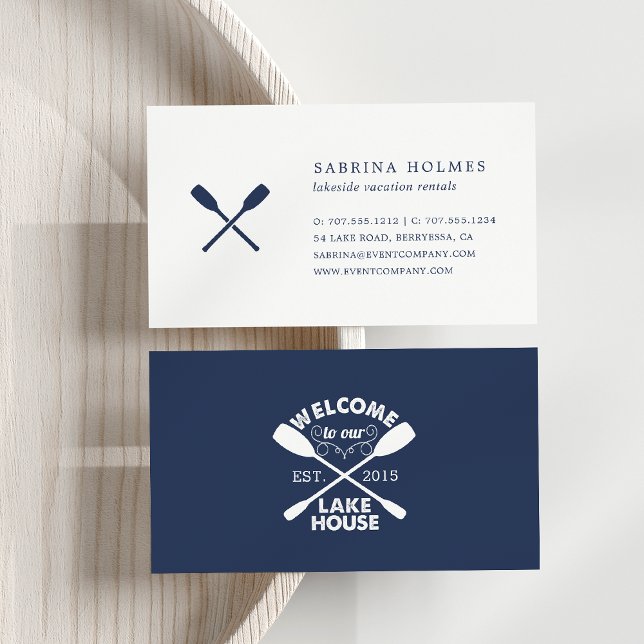 Lake House Vacation Rental Business Card (Creator Uploaded)