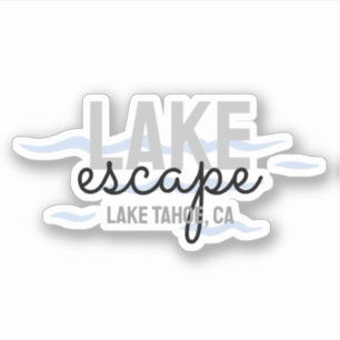 Lake House Vacation Rental - Vinyl Sticker