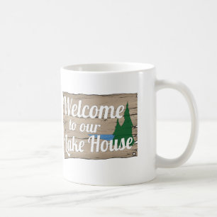 lake house welcome coffee mug