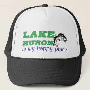 Lake Huron is my happy place Trucker Hat