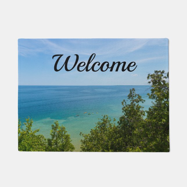 Lake Huron Lookout Welcome Doormat (Front)