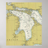 Lake Huron Map (1979)
