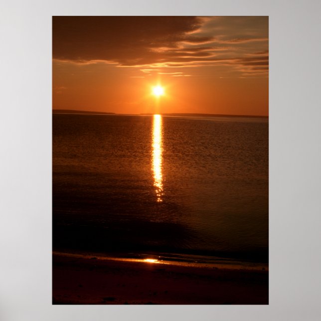 Lake Huron Sunrise Poster (Front)