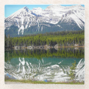 Lake in Banff Glass Coaster