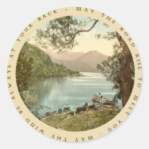 Lake in Kerry Ireland with Irish Proverb Sticker