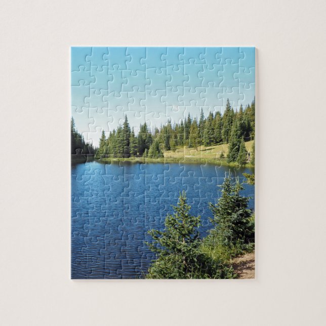 lake irene in Rocky Mountain National Park Jigsaw Puzzle (Vertical)