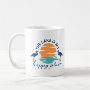 Lake Is My Happy Place Summer Coffee Mug