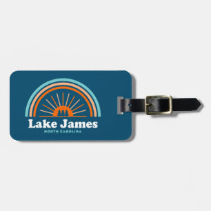 Lake James North Carolina Rainbow Luggage Tag