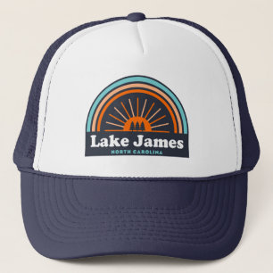 Lake James North Carolina Rainbow Trucker Hat