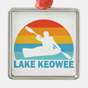 Lake Keowee South Carolina Kayak Metal Ornament