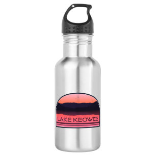 Lake Keowee South Carolina Red Sunrise 532 Ml Water Bottle