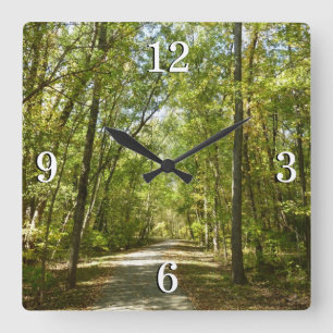 Lake Kittamaquandi Trail in Columbia Maryland Square Wall Clock