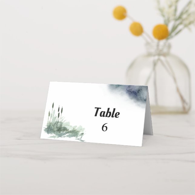 Lake landscape place card (Front)