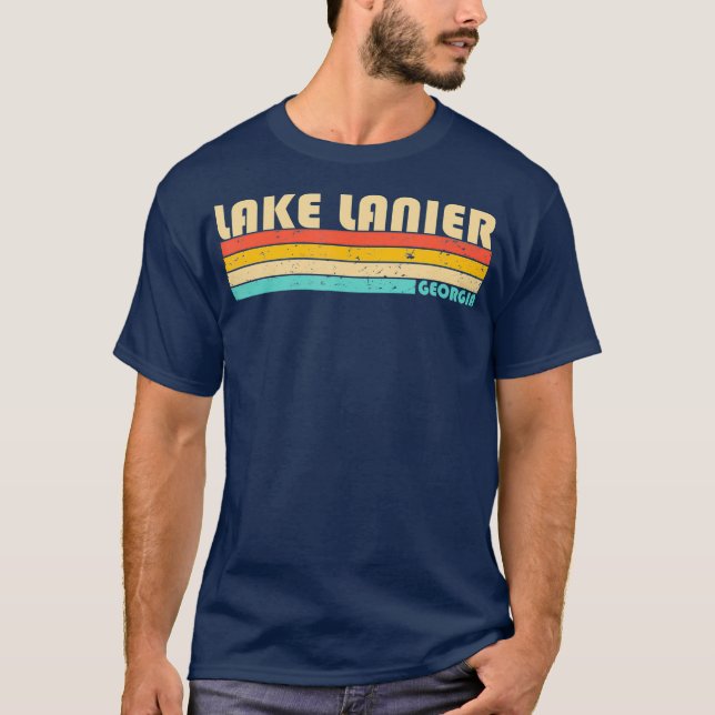 LAKE LANIER GEORGIA Funny Fishing Camping Summer T-Shirt (Front)