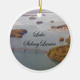 Lake Lanier, Lake Lanier Georgia, Lake Lanier  Ceramic Ornament