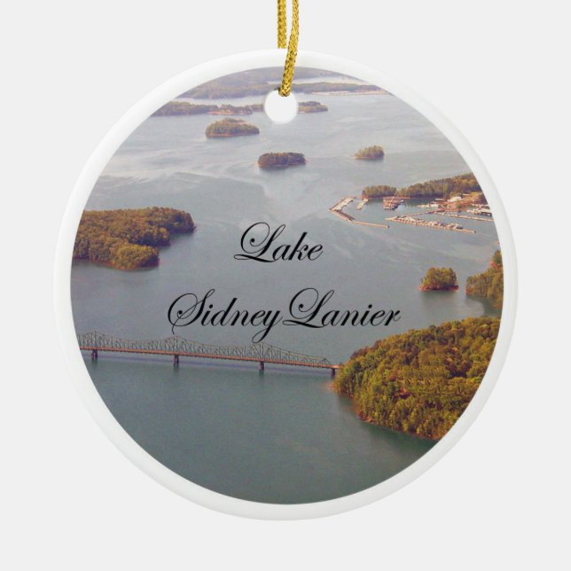 Lake Lanier, Lake Lanier Georgia, Lake Lanier  Ceramic Ornament (Front)