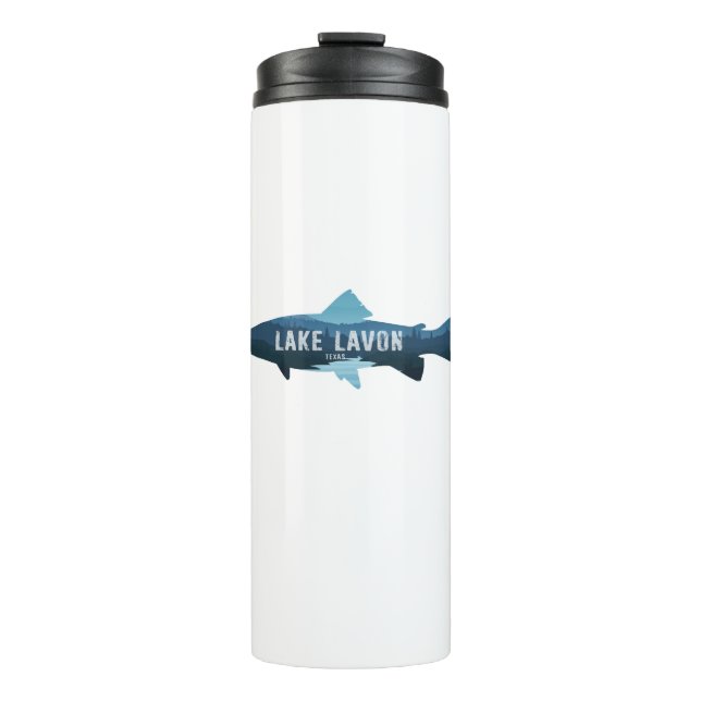 Lake Lavon Texas Fish Thermal Tumbler (Front)