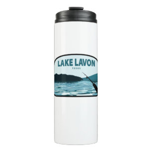 Lake Lavon Texas Fishing Rod Thermal Tumbler