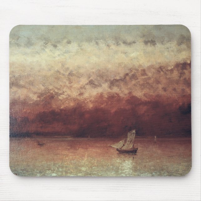 Lake Leman with Setting Sun, c.1876 Mouse Pad (Front)