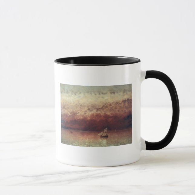 Lake Leman with Setting Sun, c.1876 Mug (Right)