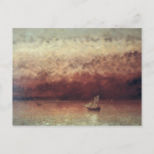 Lake Leman with Setting Sun, c.1876 Postcard
