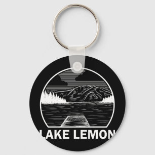 Lake lemon indiana funny fishing camping summer key ring