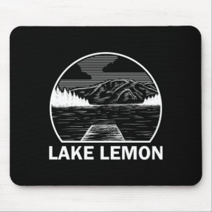 Lake lemon indiana funny fishing camping summer mouse pad