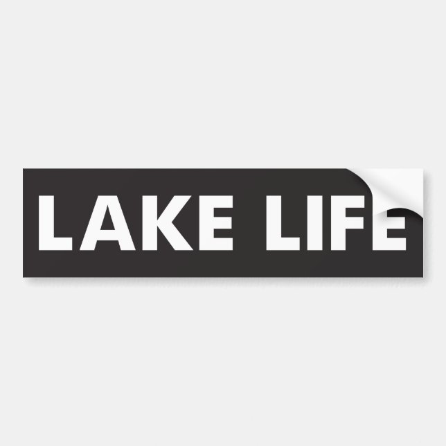 Lake Life Bumper Sticker (Front)