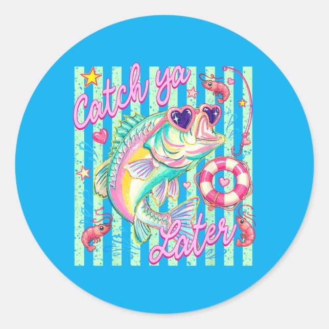 Lake Life Classic Round Sticker (Front)