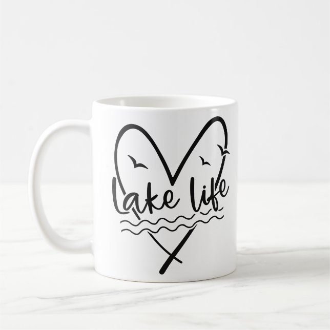 Lake life coffee mug (Left)