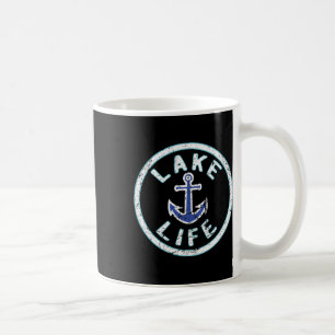 Lake Life Fishing Boating Saying Fisherman Vacatio Coffee Mug