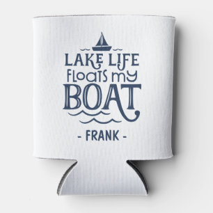 Lake Life Floats My Boat Personalised Can Cooler