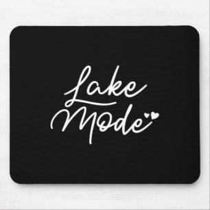 Lake Life In Summer Vacation Of Funny Camping And  Mouse Pad