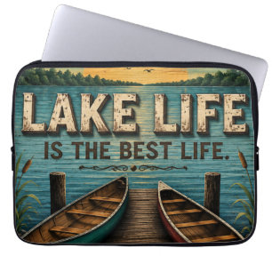 Lake Life Is the Best Life Lake House Laptop Sleeve