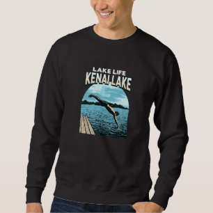 Lake Life Kenai Lake Swimming Alaska Swimmer Swim Sweatshirt