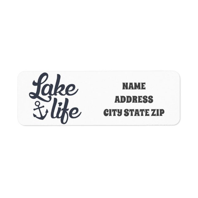 ***LAKE LIFE*** LABEL RETURN ADDRESS LABEL (Front)