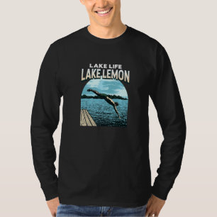 Lake Life Lake Lemon Swimming Indiana Swimmer Swim T-Shirt