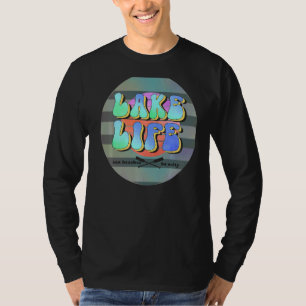 Lake Life Retro Summer Pastel Camping Salty Beache T-Shirt