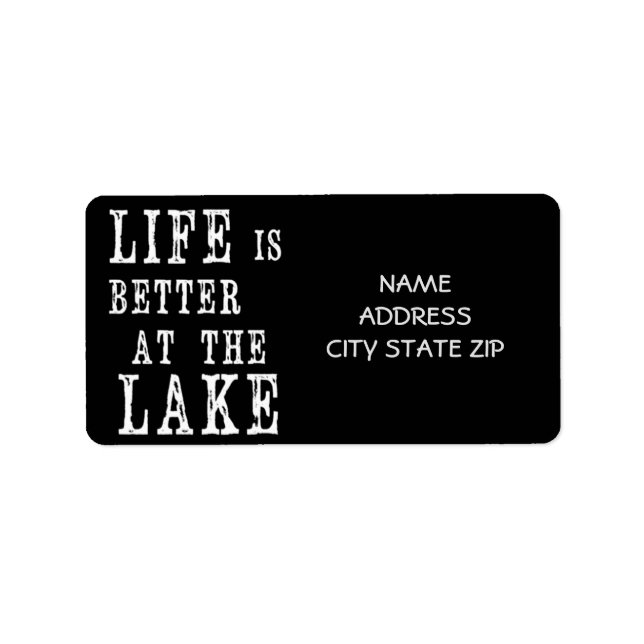 **LAKE LIFE** RETURN ADDRESS LABEL FOR FISHERMAN (Front)