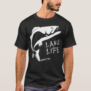 Lake Life unsalted bass front NO salt No Sharks  b T-Shirt
