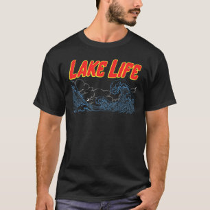 Lake Life Waves Family Summer Vacation Wildlife Ro T-Shirt