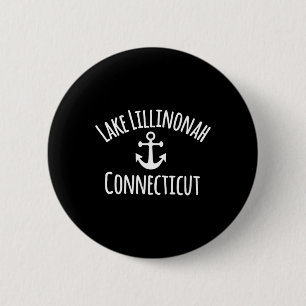 Lake Lillinonah Sailing Boating Nautical Coastal B 6 Cm Round Badge