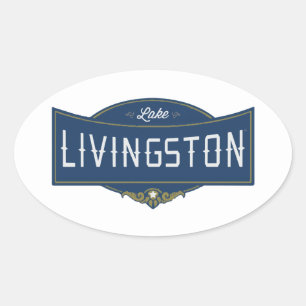 Lake Livingston Oval Sticker