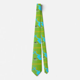 lake livingston Texas map Tie
