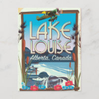 Lake Louise, Alberta Canada travel poster