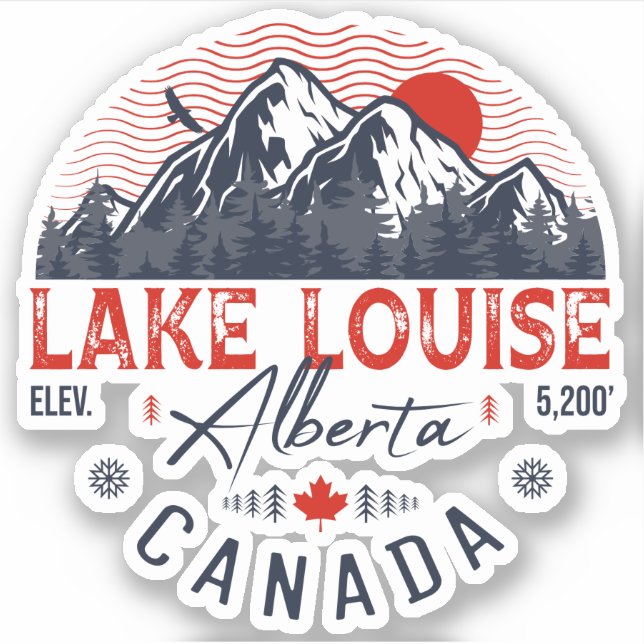 Lake Louise Alberta Canada Travel Ski Souvenirs (Front)