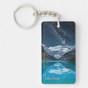 Lake Louise at Banff National Park Night Key Ring