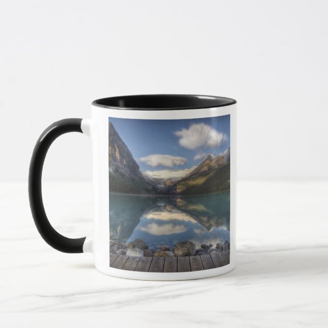 Lake Louise at sunrise, Banff National Park, Mug (Left)