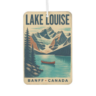 Lake Louise Banff Canada Vintage Travel Car Air Freshener