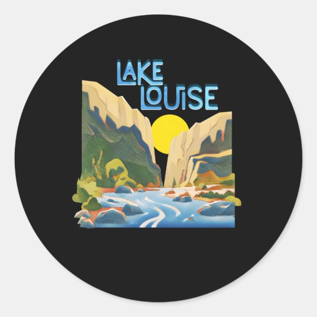 Lake Louise Banff National Park Alberta Canada Classic Round Sticker (Front)